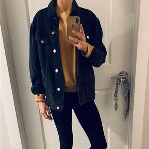 Topshop Jean Jacket - Black - size 2